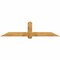 Ekena Millwork Eugene Rough Sawn Timber Gable Bracket, Western Red Cedar, 84"W x 21"H x 6"D x 6"F, 6/12 Pitch GBW084X21X0606EUG00RWR - alternate 1